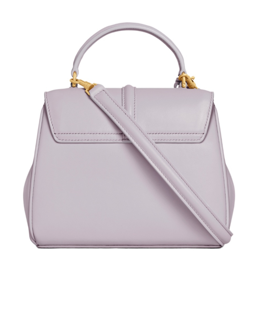 Celine Mini 16 Flip Shoulder Bag In Purple