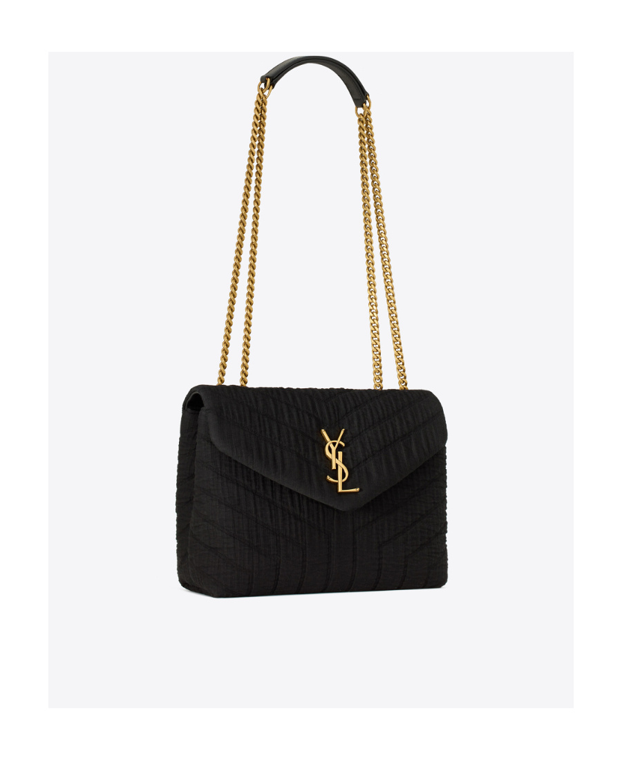 Saint Laurent Small Loulou Shoulder Bag In Black