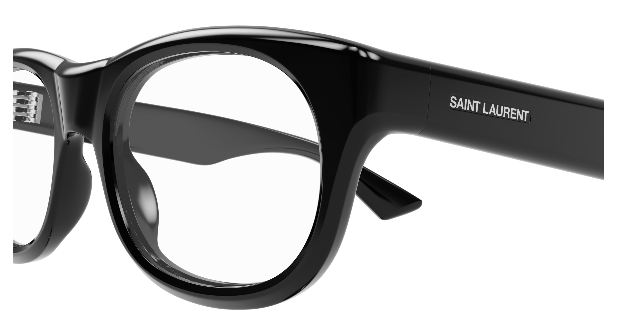 Saint Laurent Full Frame Plain Mirror In Black