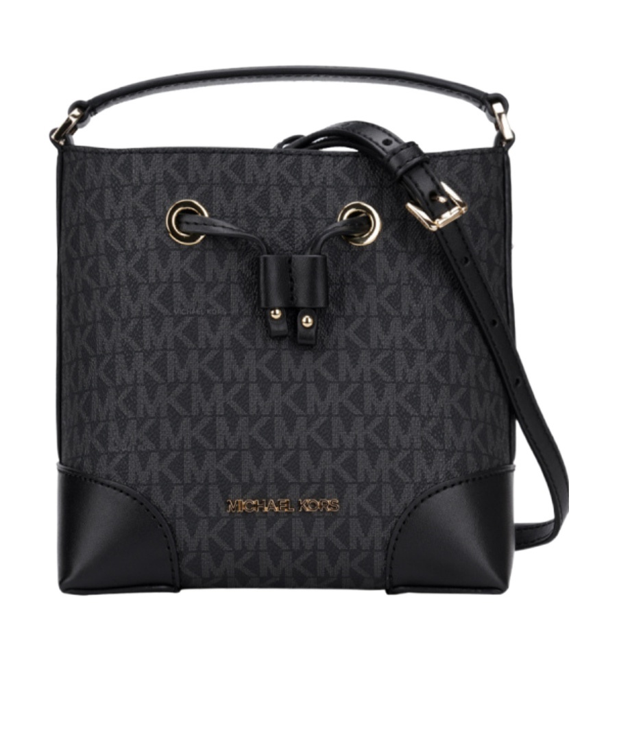 Michael Kors Rope Strap Satchel In Black