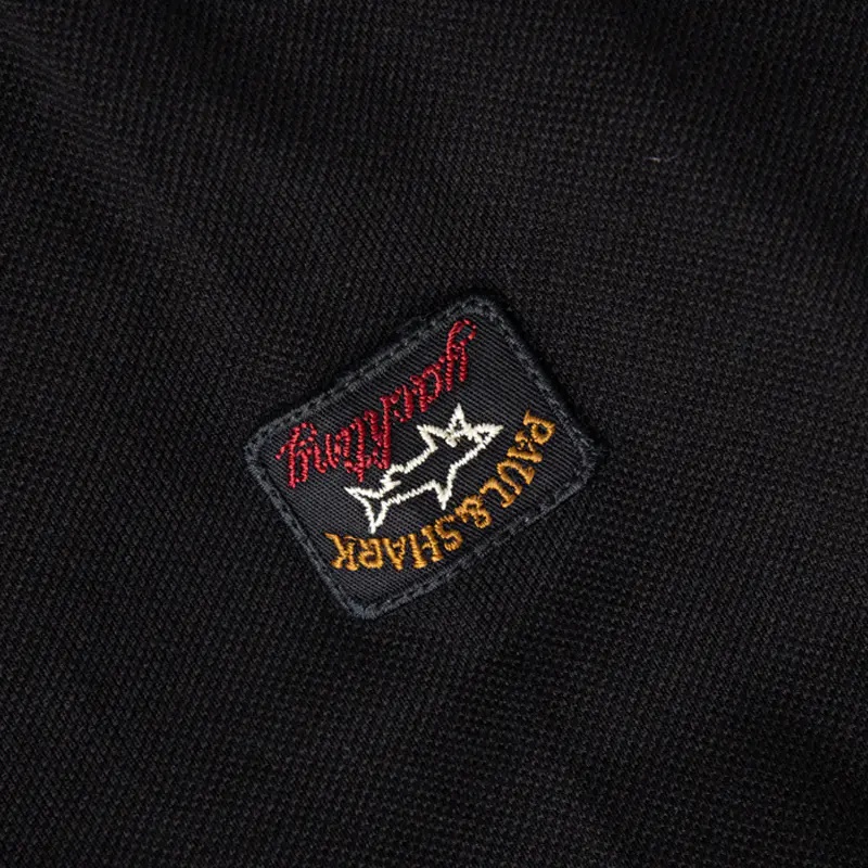 Shop Paul & Shark Classic Polo Shirt In Black