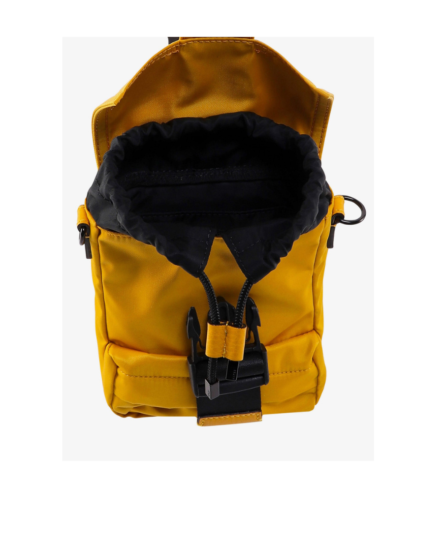 Fendi Logo-buckle Messenger Bag In Yellow