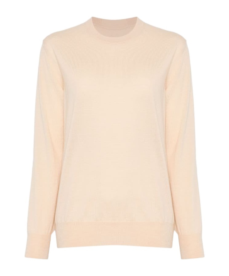 Jil Sander Woman Sweater Sand Size 4 Wool In Nude