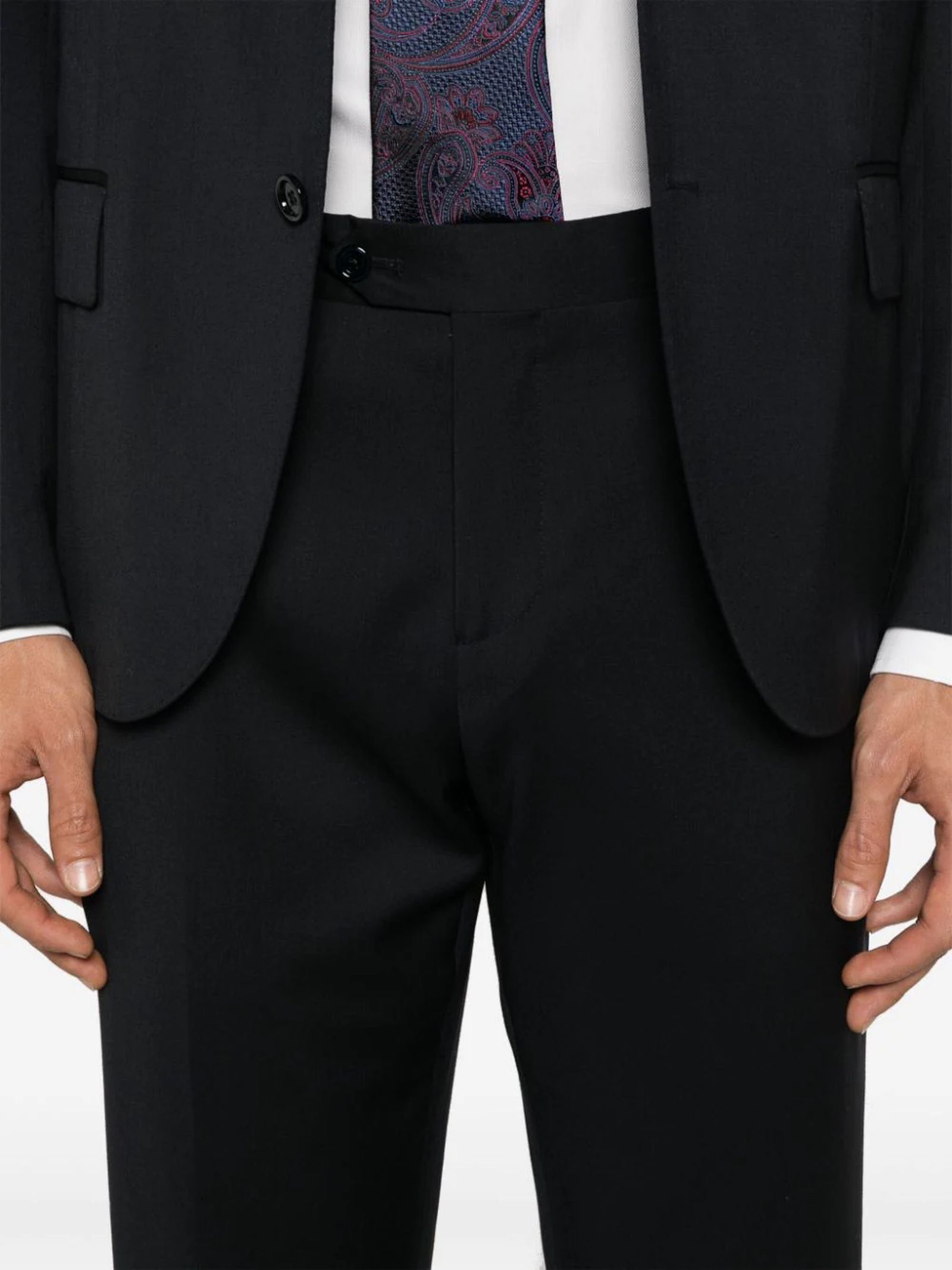 Lardini Long-sleeved Suit In Black