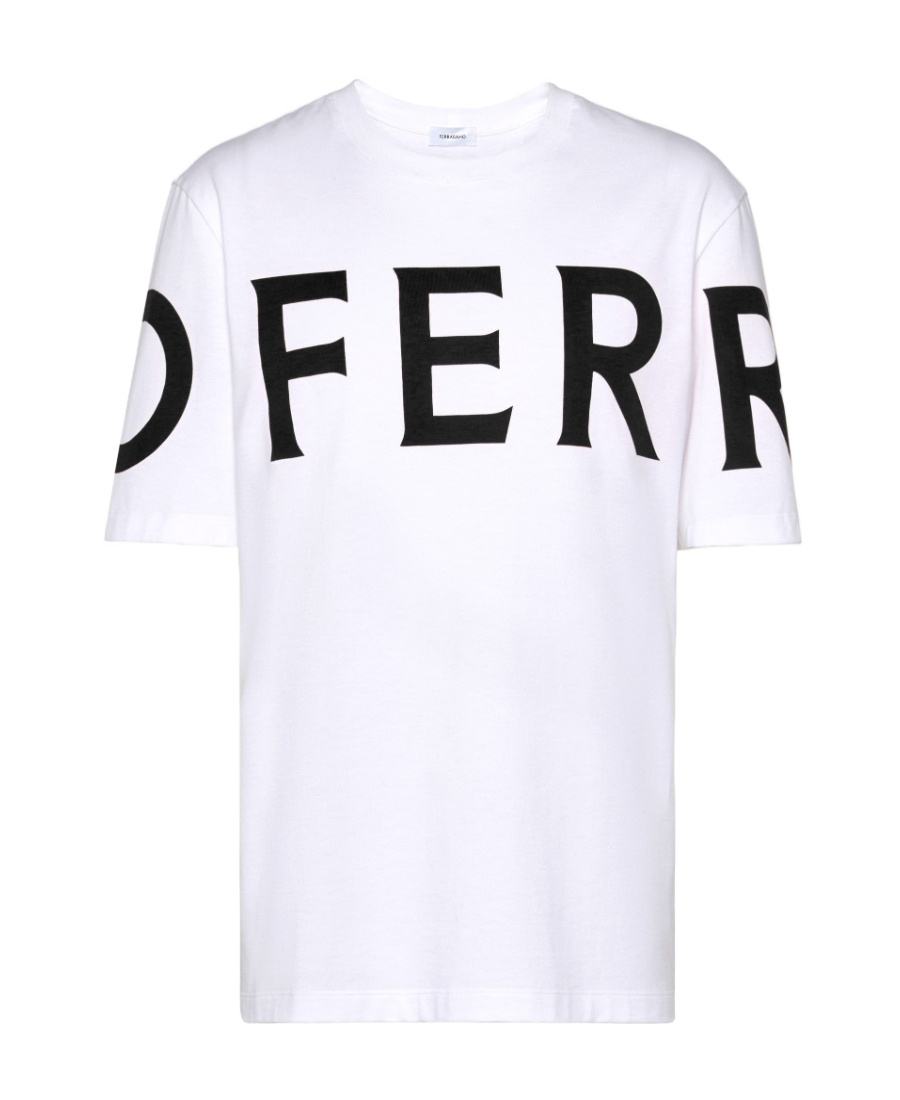 Ferragamo White Oversize Cotton T-shirt In White