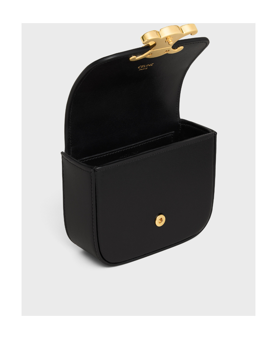 Celine Claude Flip Shoulder Bag In Black