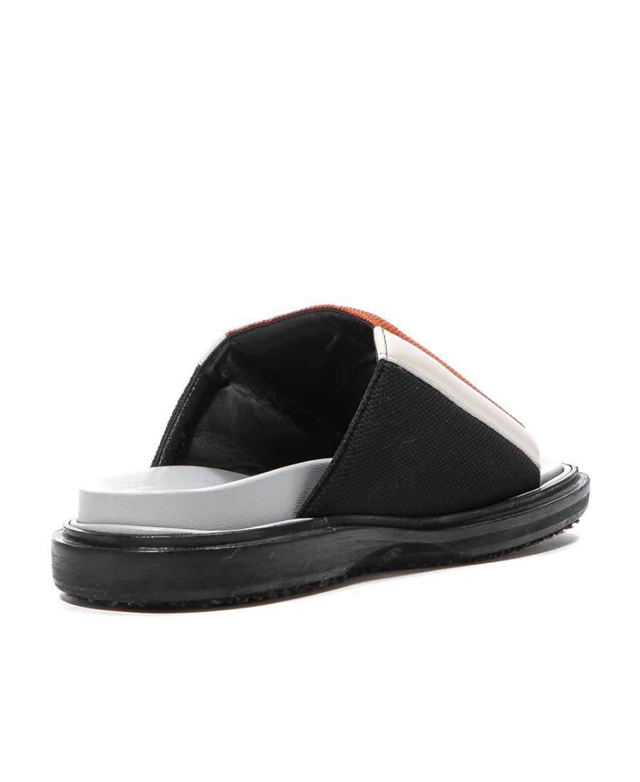 Marni Open-toed Flat Sandals In Black
