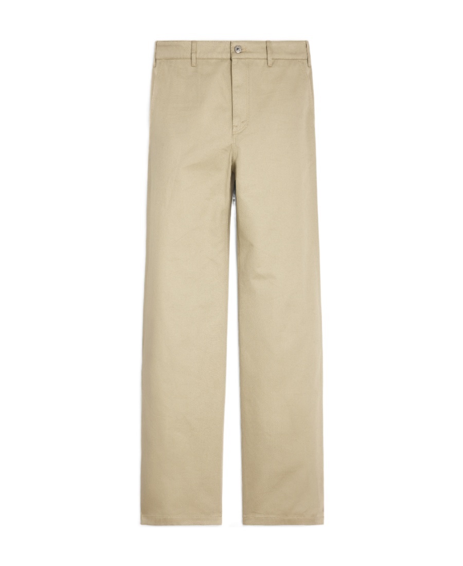 Celine Straight Leg Pants With Belt Loops In Nude