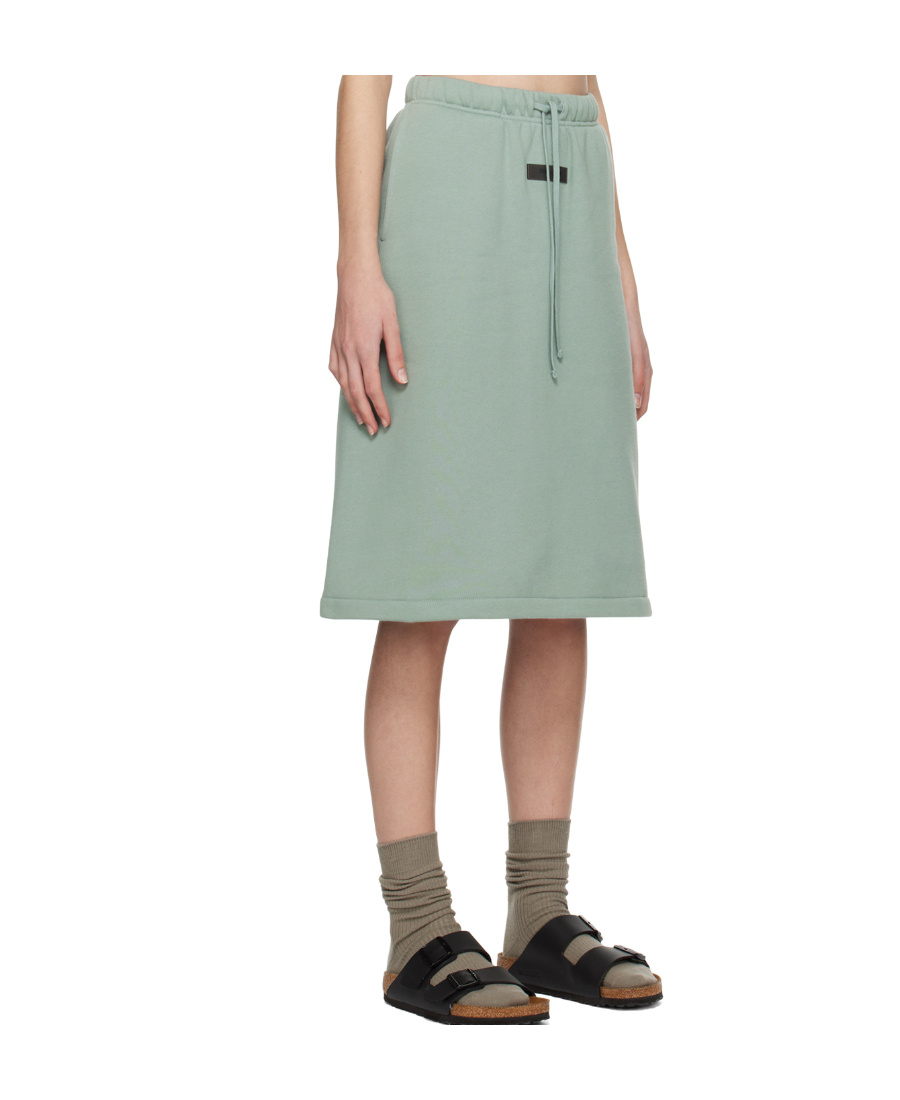Essentials Drawstring Skirt In Gray