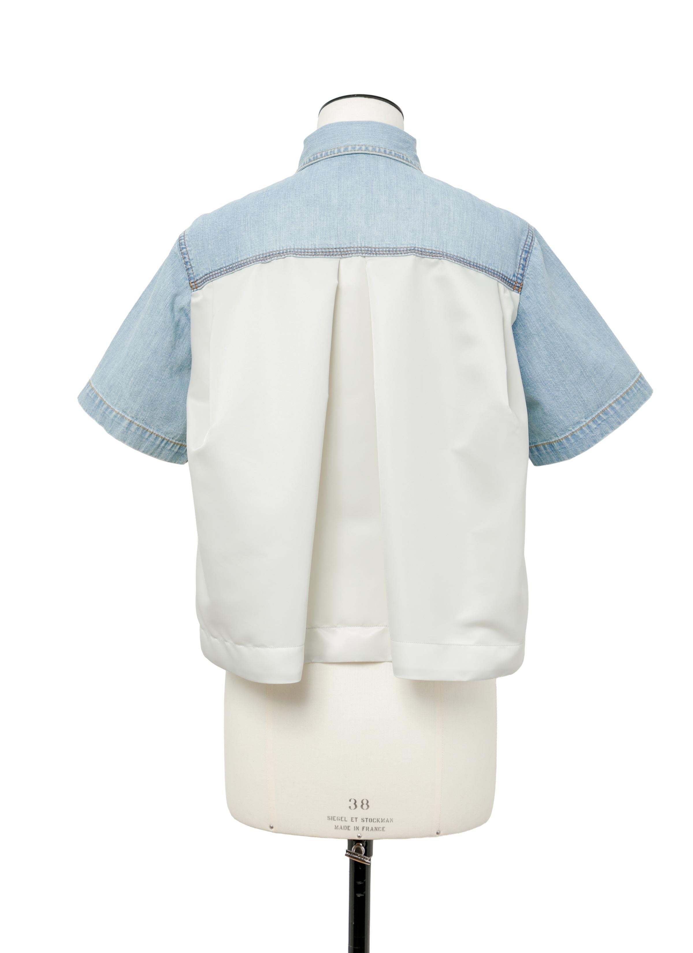 Sacai Denim Shirt In Blue