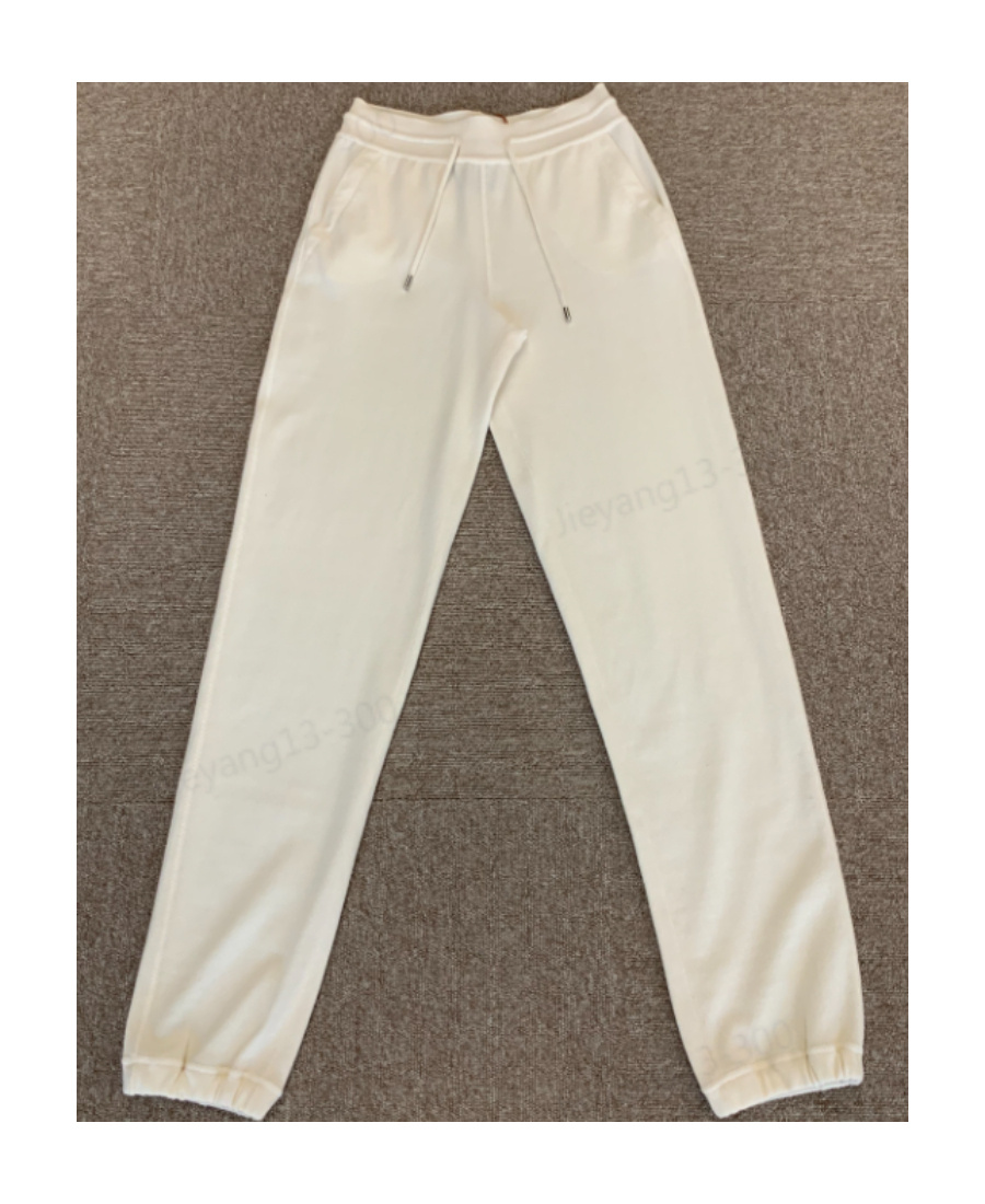 Loro Piana Straight-leg Drawstring Knitted Trousers In White