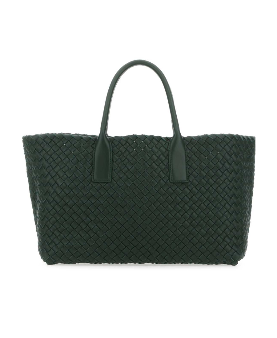 Bottega Veneta Small Cabat Handbag In Green