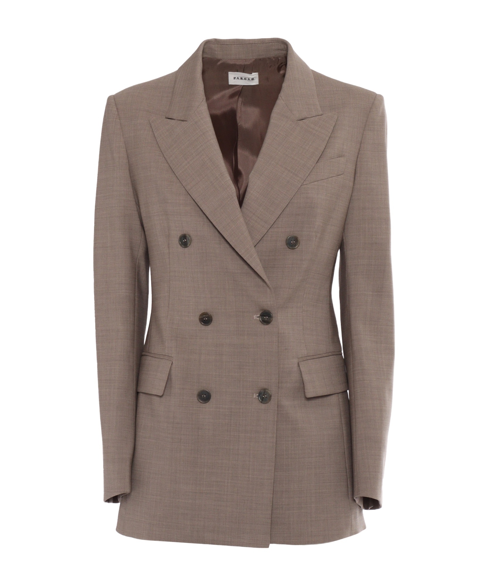 P.a.r.o.s.h Double Breasted Jacket In Gray
