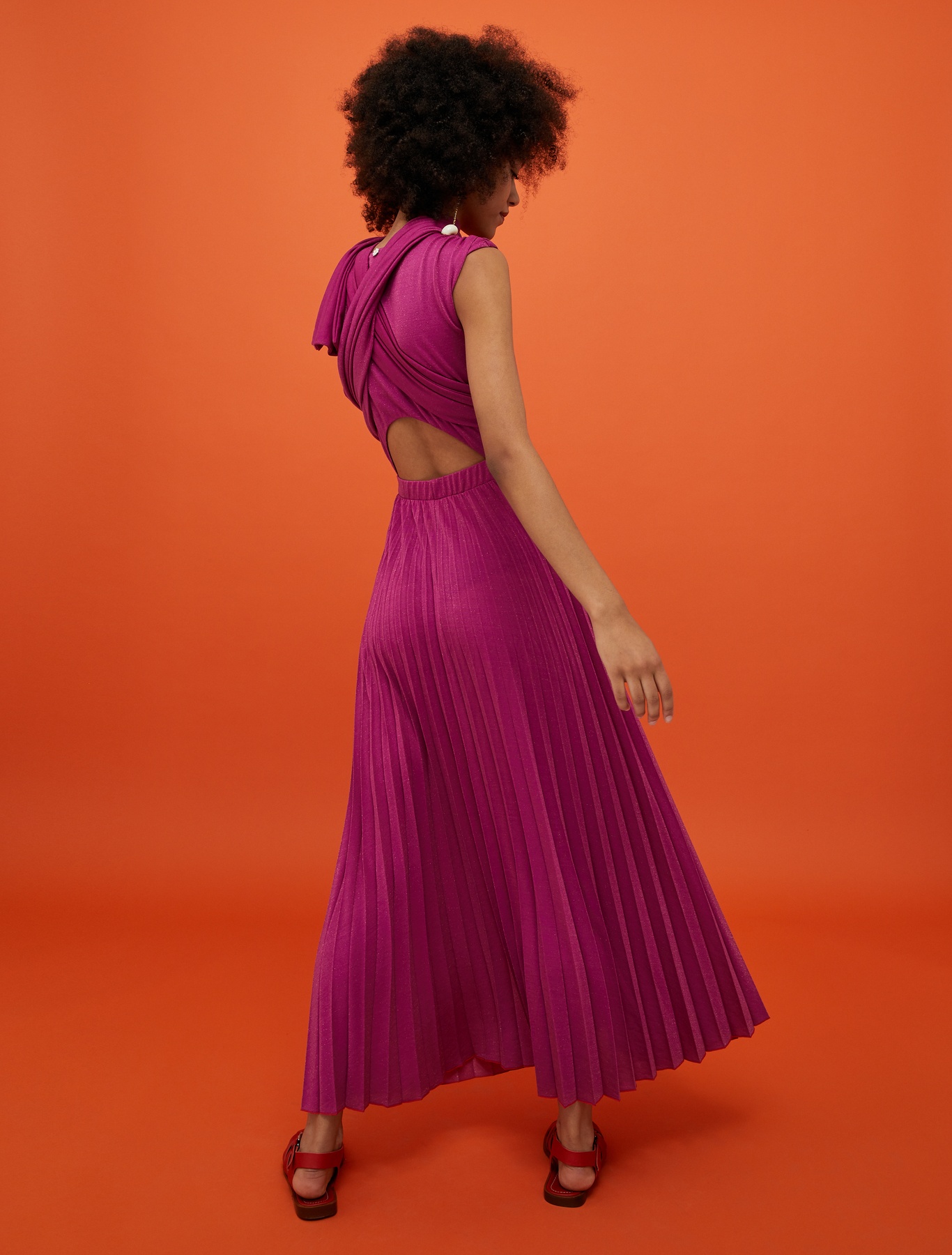 Max & Co Maybe Dress In Purple