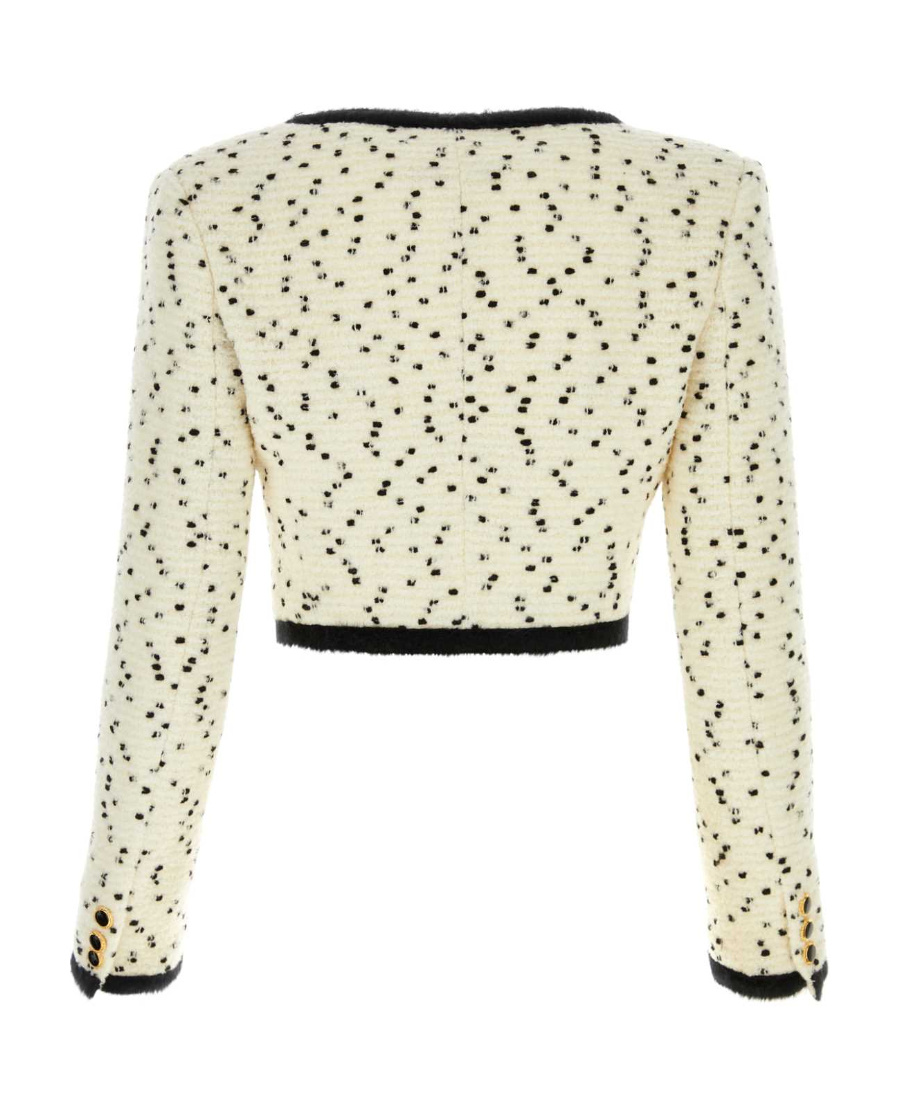 Alessandra Rich Long-sleeved Casual Jacket In Nude