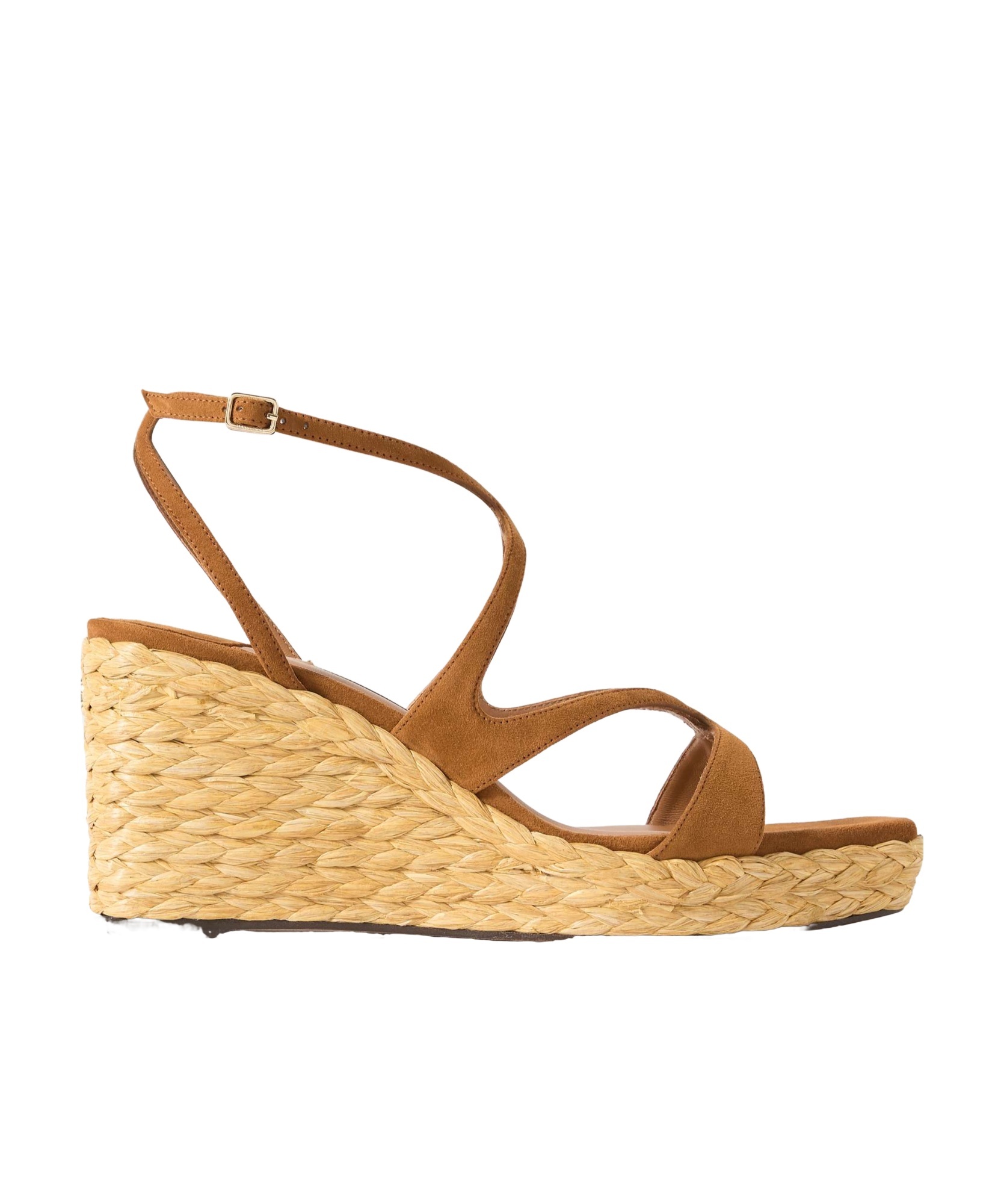 Jimmy Choo Ayla 85 Wedge Heel Espadrille Sandals In Nude