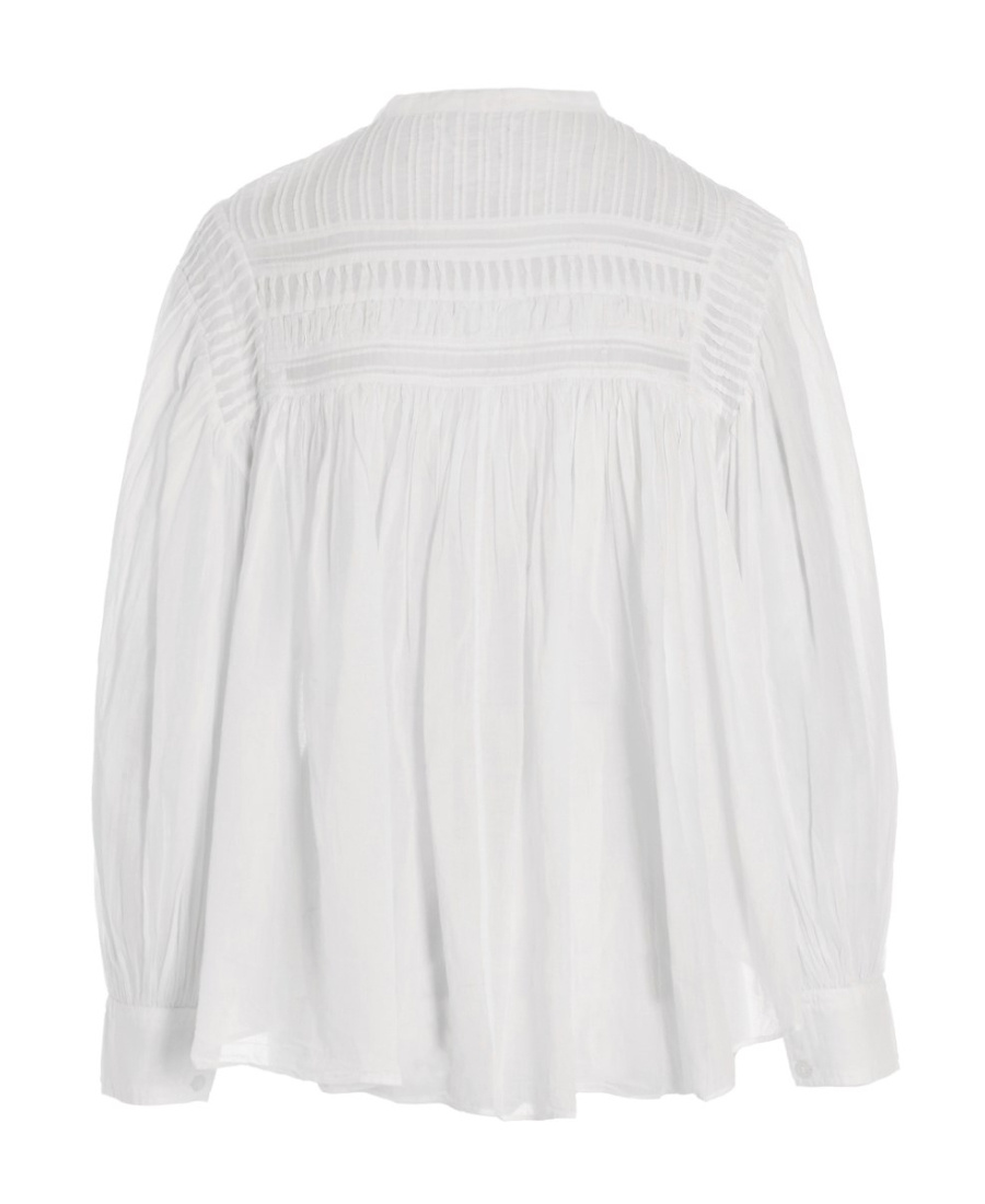 Isabel Marant Étoile Plalia Oversized Cotton Blouse In White
