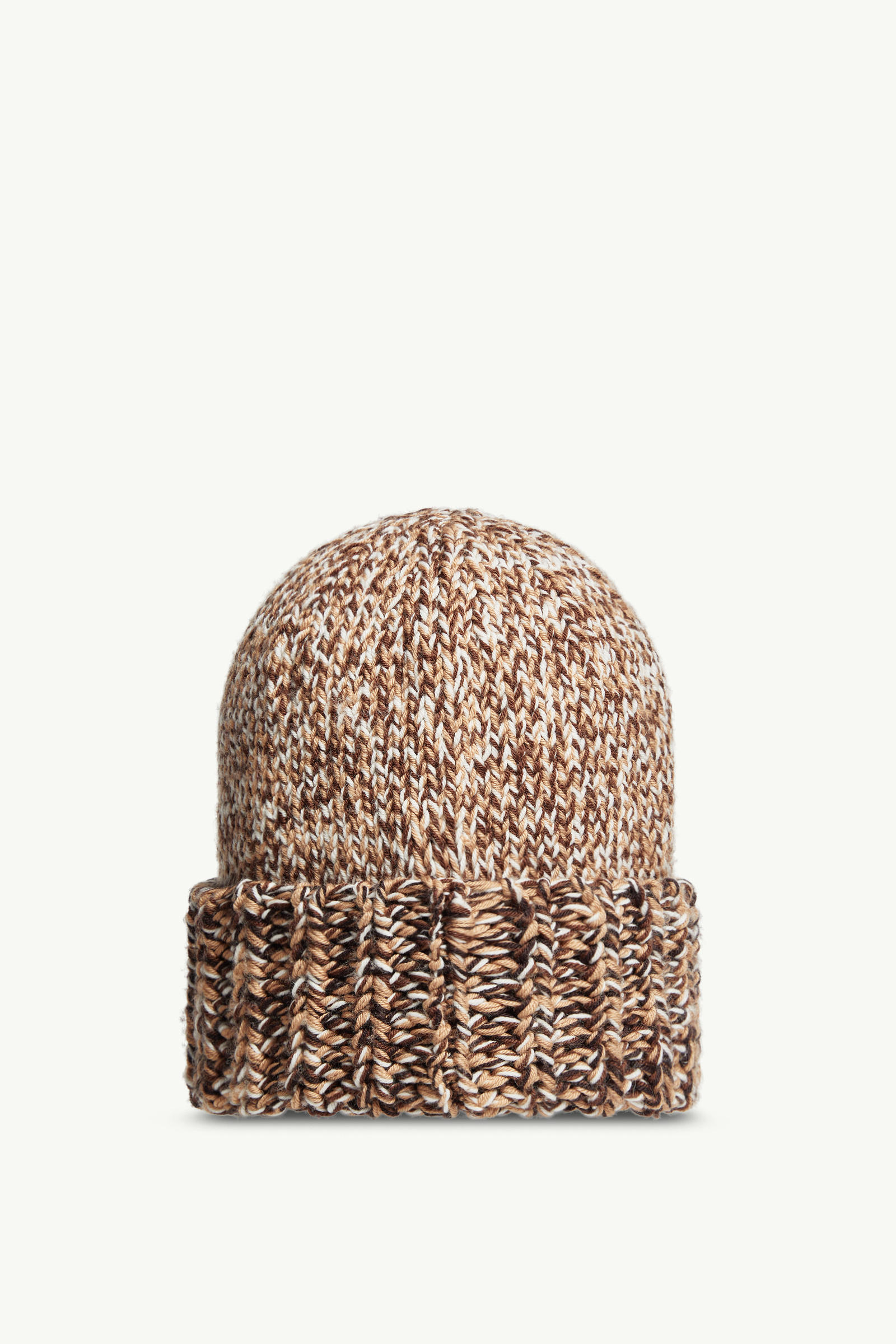 Moncler Gorro De Mezcla De Lana Mouliné In Brown
