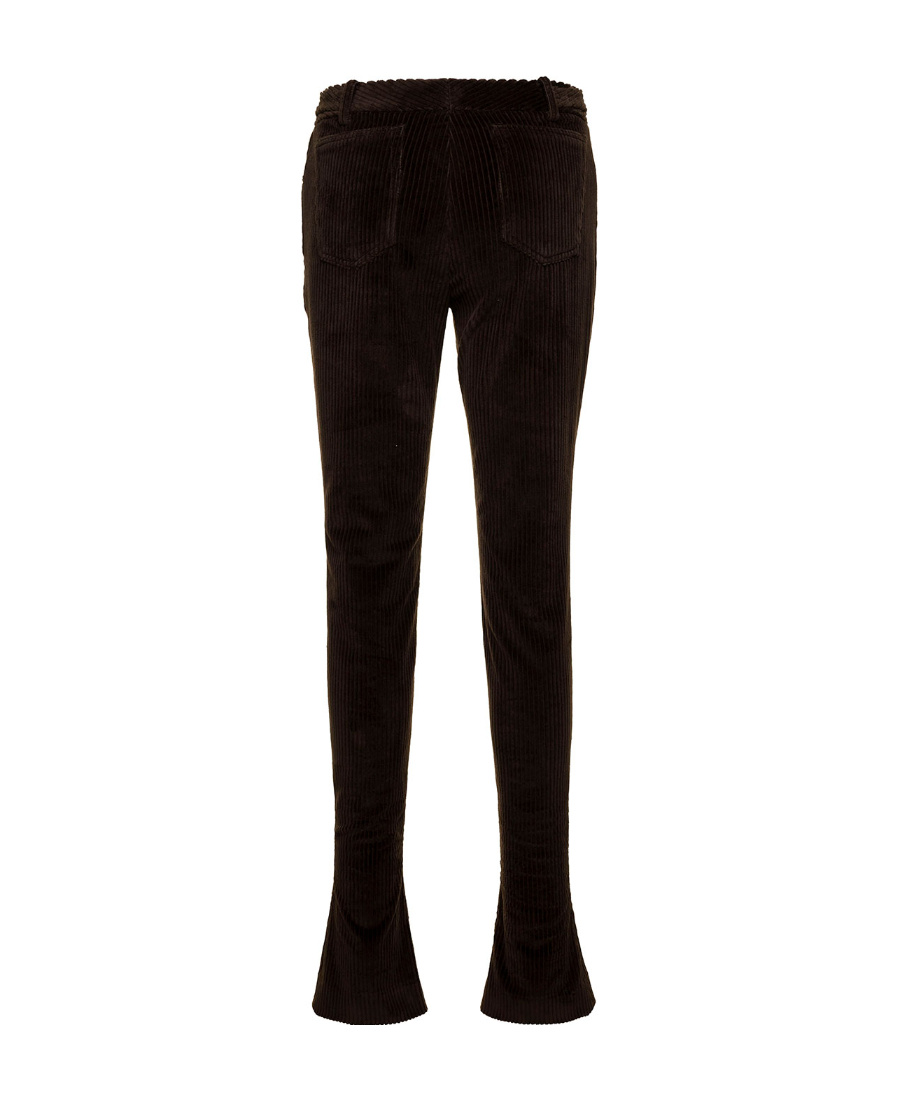 Dolce & Gabbana Women's Bell-bottom Corduroy Pants In Black