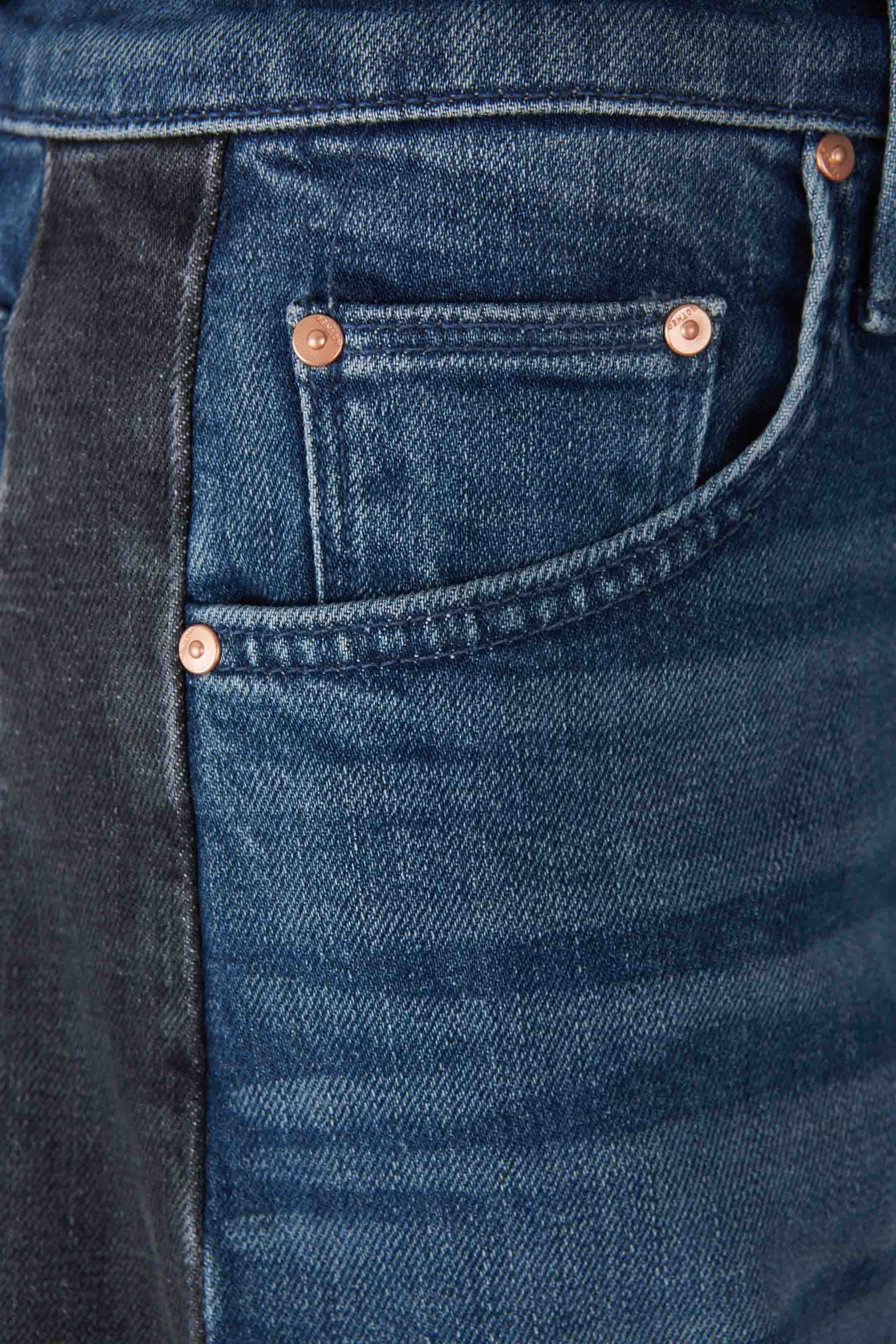 Mother The Half Pipe Flood Jeans In Blue