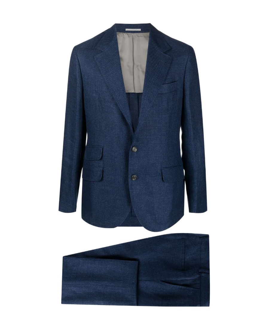 Brunello Cucinelli Single-breasted Two-piece Suit In Black