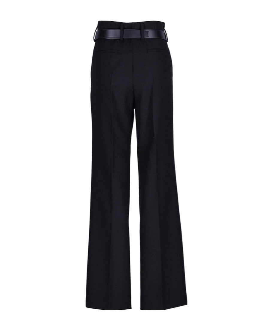 Prada Belt-loop Casual Pants In Black
