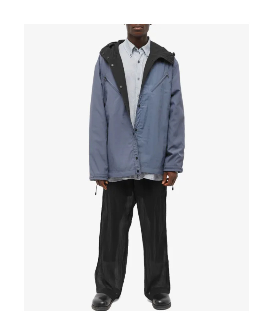 Our Legacy High-neck Hooded Jacket In Black