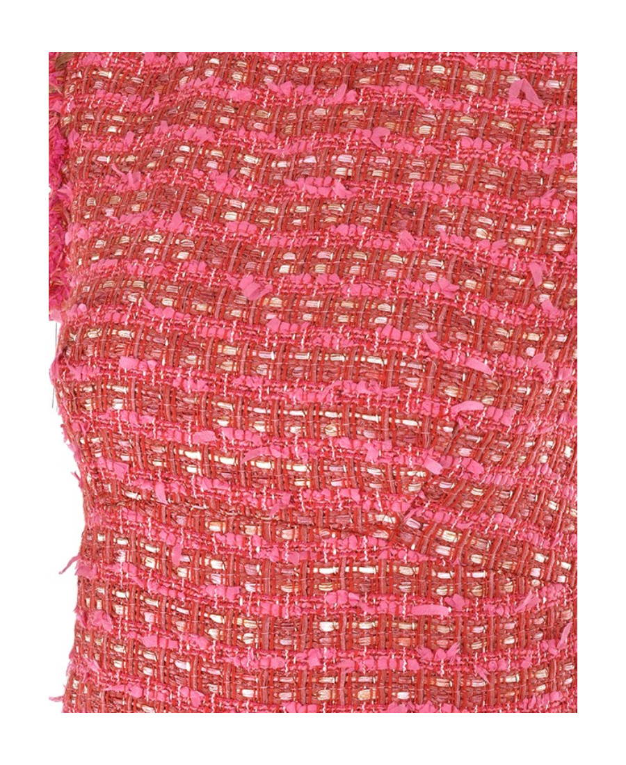 Moschino Round-necked Sleeveless Dress In Red