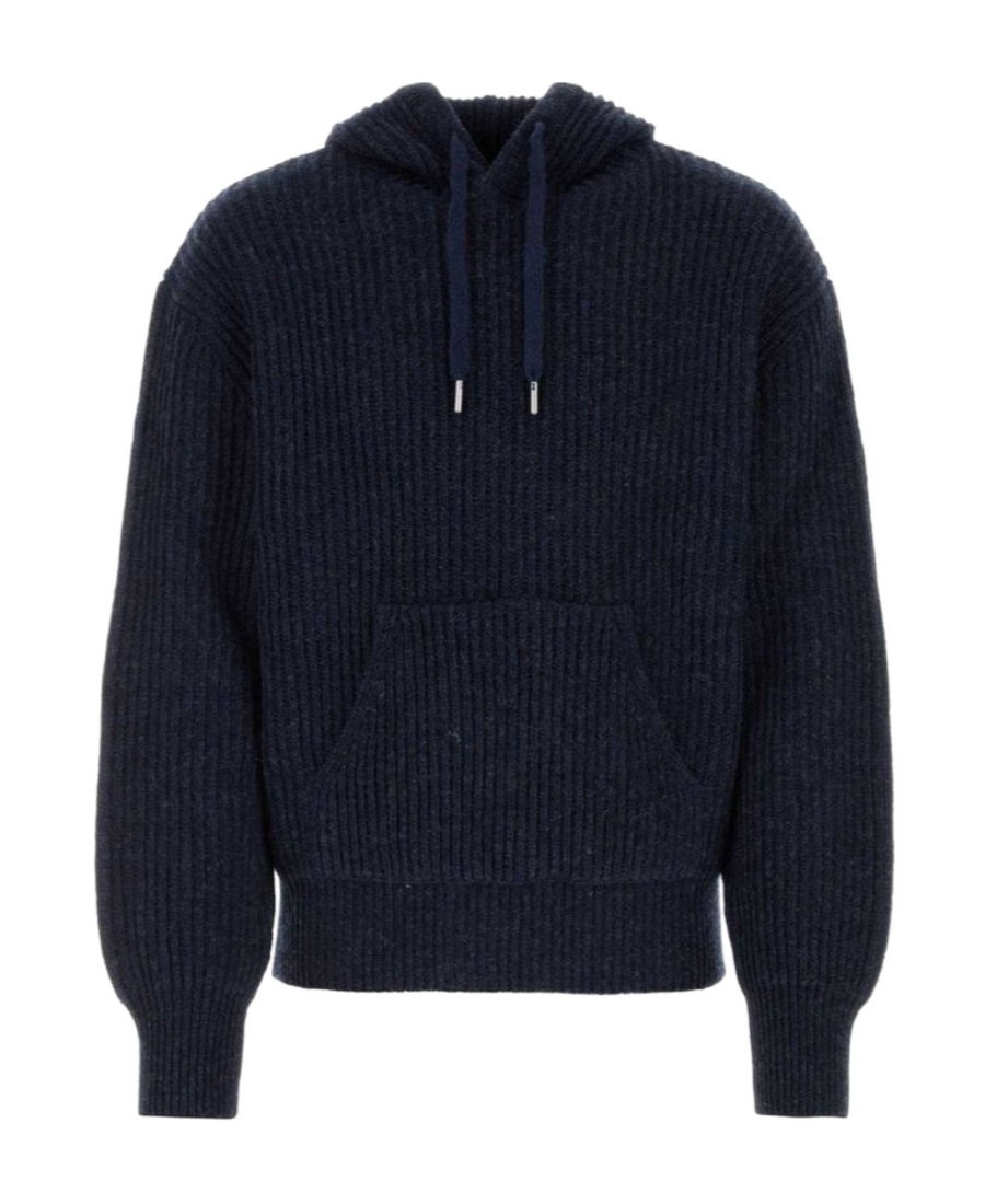 Ami Alexandre Mattiussi Ami Paris Ami De Coeur Drawstring Hoodie In Black