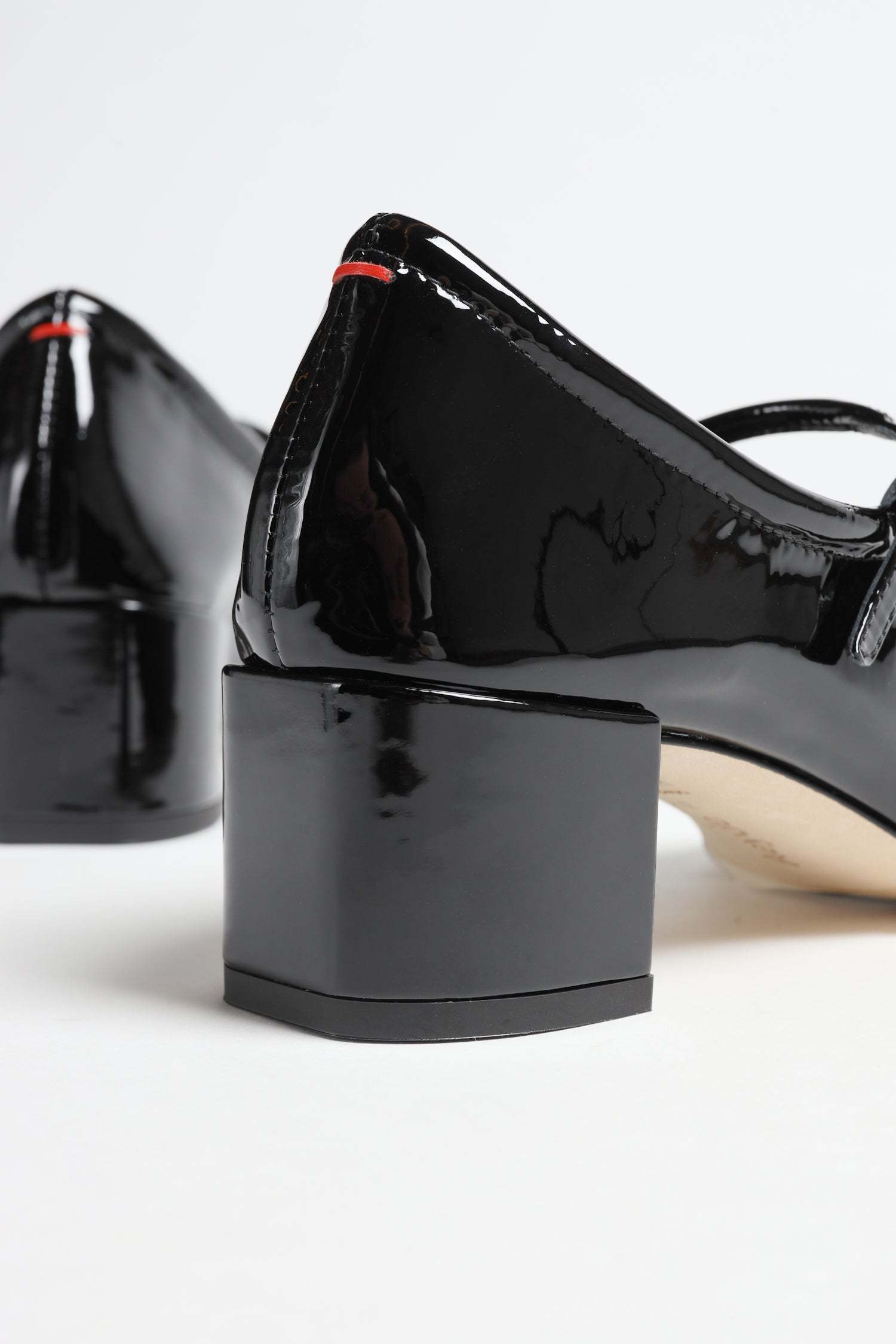 Aeyde Square Toe Leather Block Heel Pumps In Black