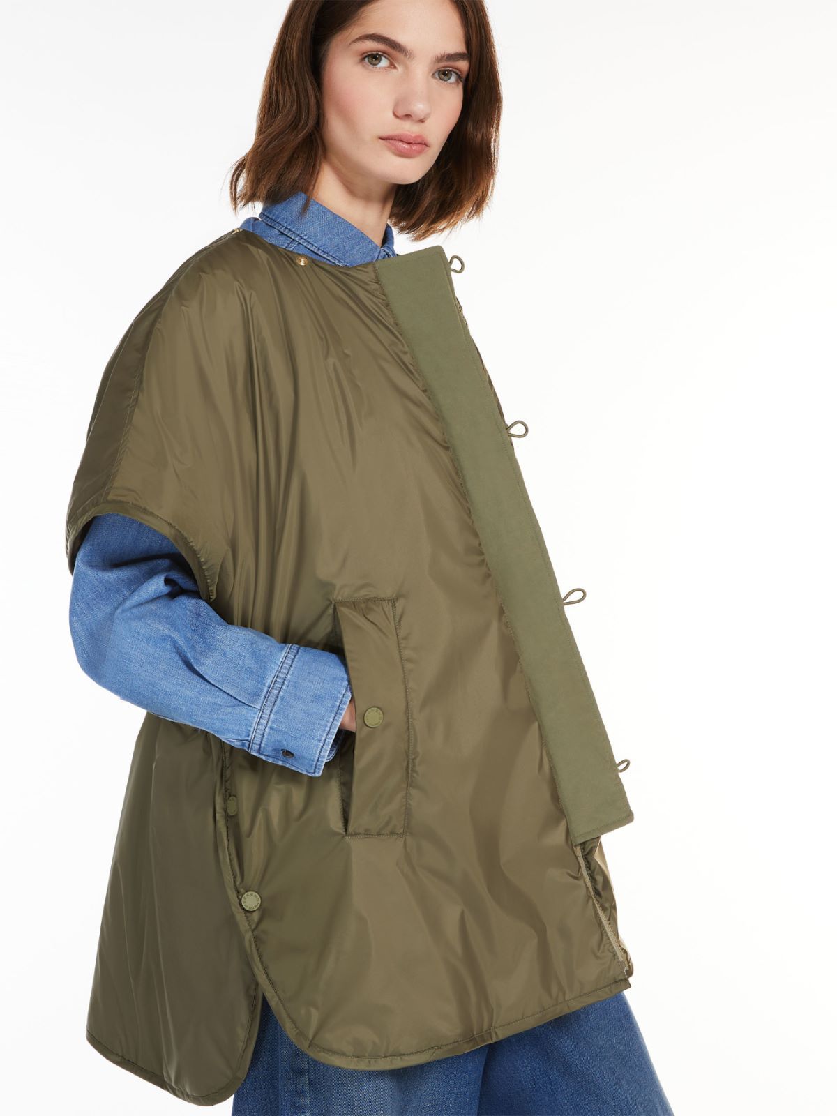 WEEKEND MAX MARA WEEKEND MAX MARA ZIP-UP DRAWSTRING REVERSIBLE JACKET