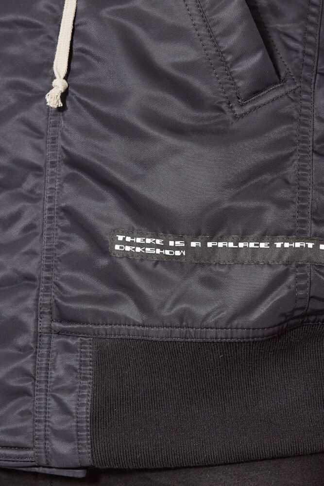 Rick Owens Drkshdw Drkshdw By Rick Owens Man Jacket Black Size L Polyamide In Black