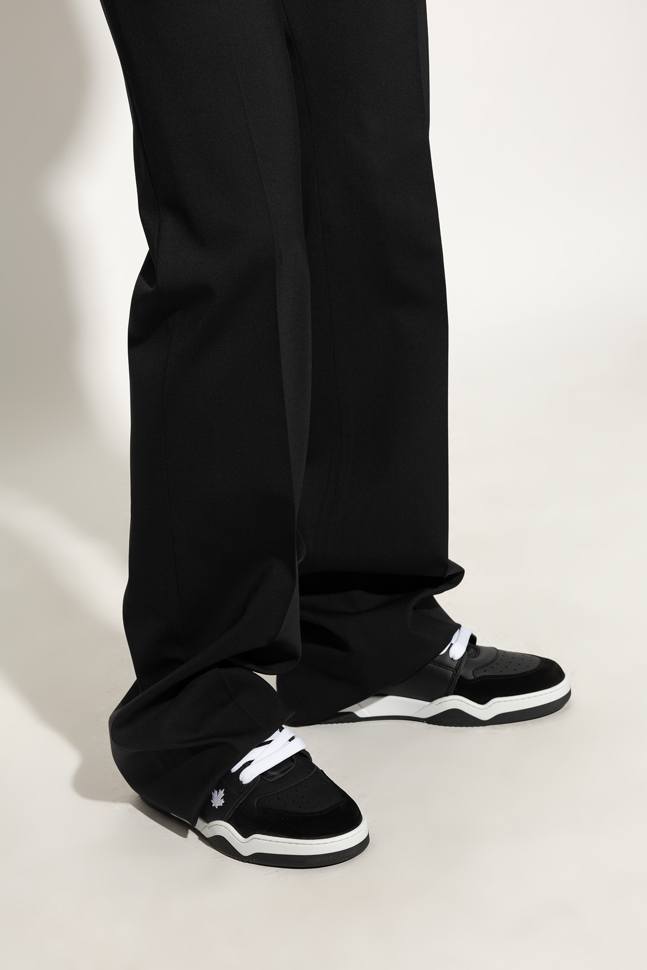 Dsquared2 Spiker Low-top Sneakers In Black