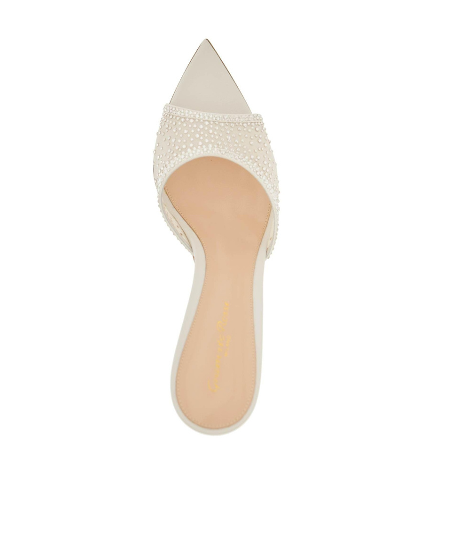 Gianvito Rossi Rania Heeled Sandals In White