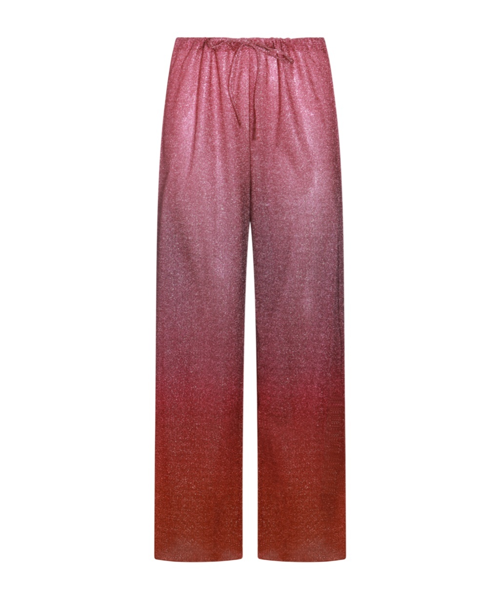 Shop Oseree Lumière Trousers In Red