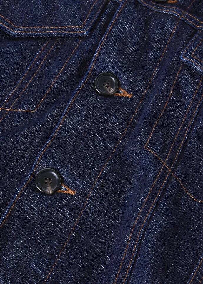 Loro Piana Giacca Cyrius Oversize Denim Coat In Black