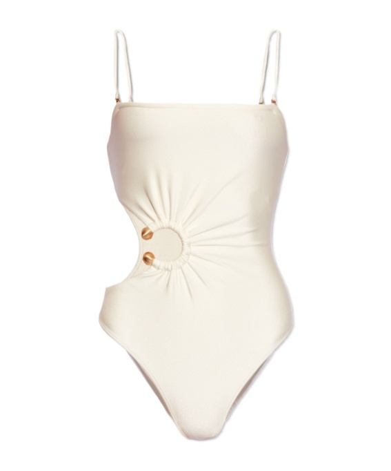 Shop Cult Gaia Sleeveless One-piece Swimsuit In White