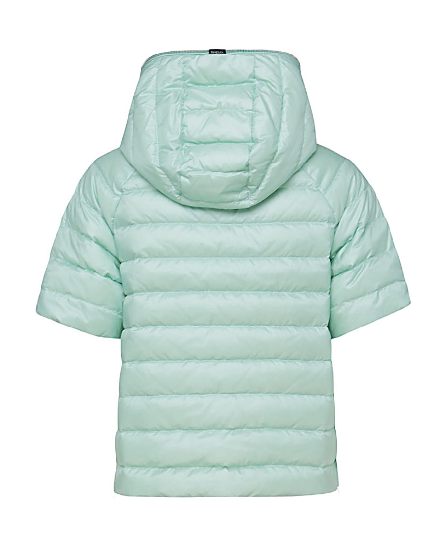 Duvetica Vernia Short-sleeved Puffer Jacket In Green