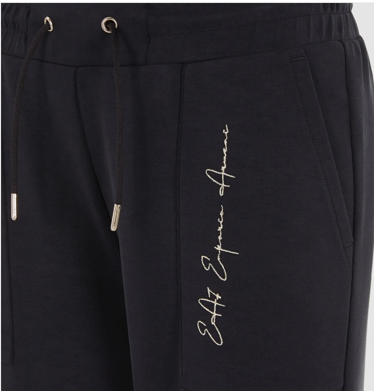 EA7 DRAWSTRING WAIST-EDGE SWEATPANTS