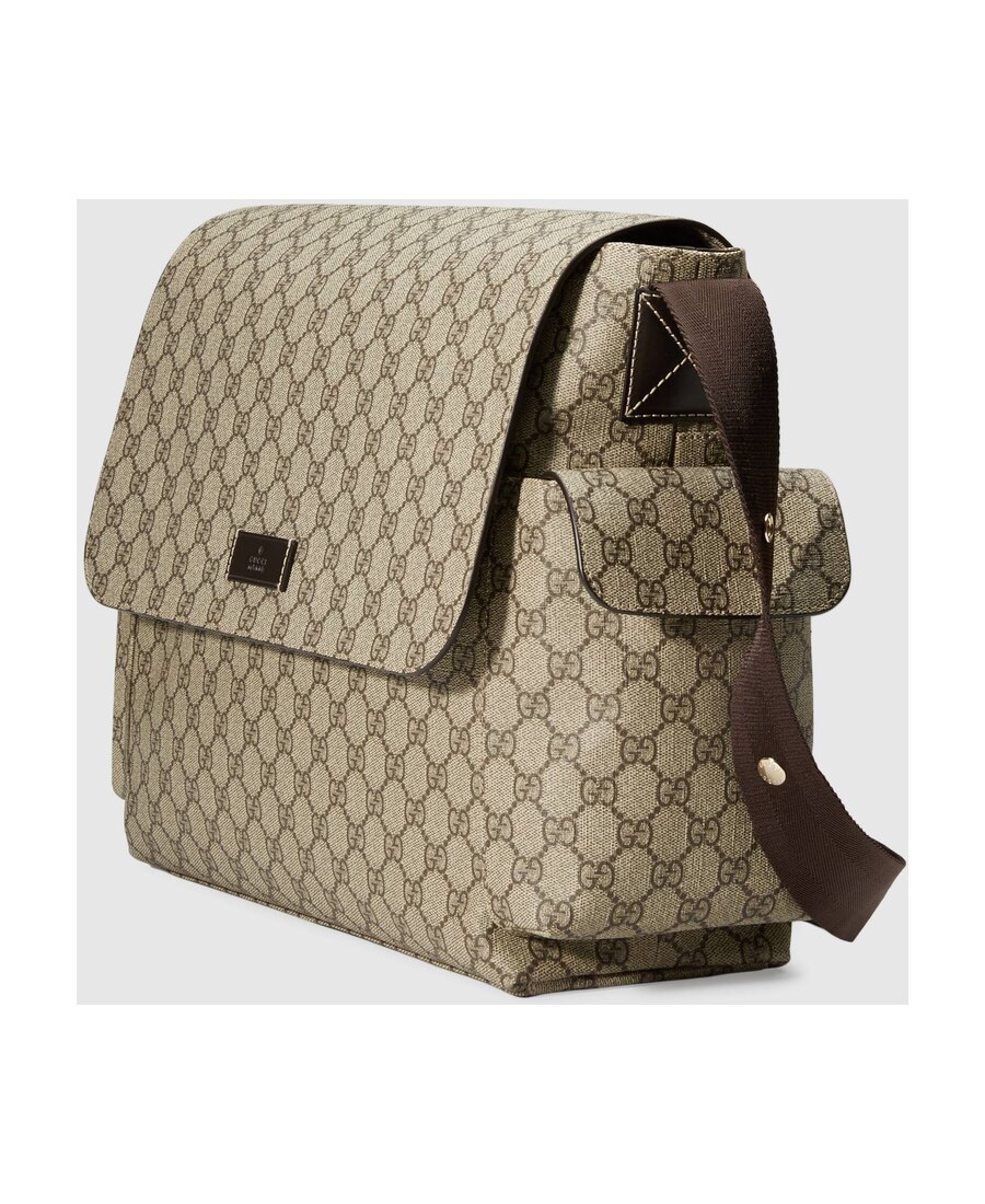 Gucci Large Gg Diaper Bag In Nude