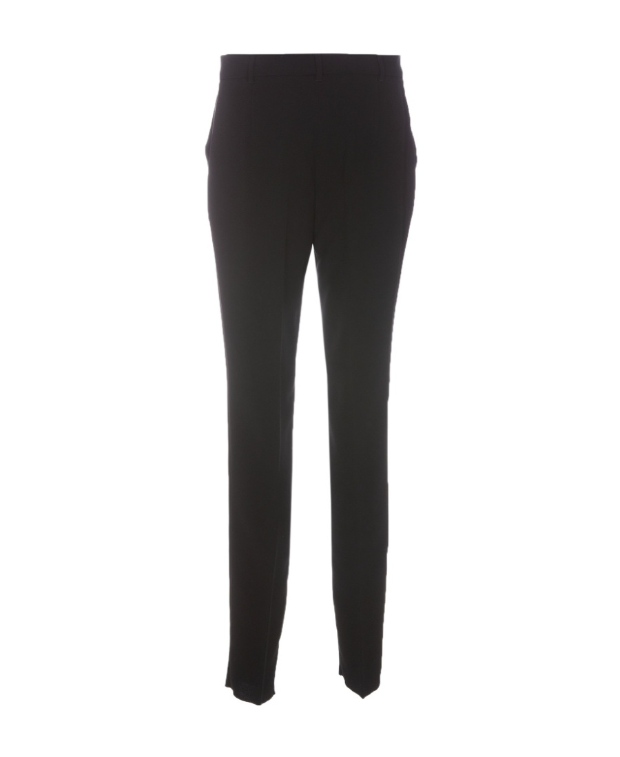 Max Mara Studio Pantalone Lungo Neutro In Black