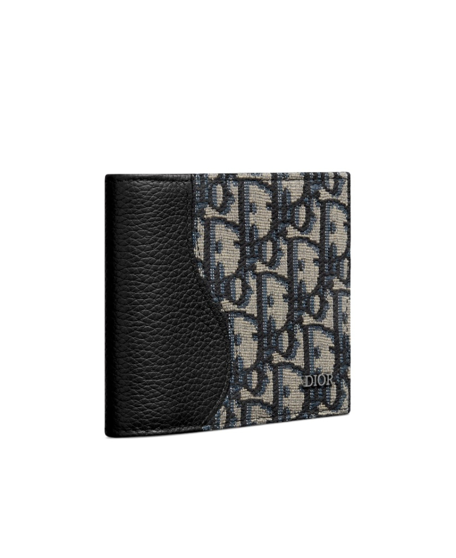Dior Saddle Double Fold Clamp In Black