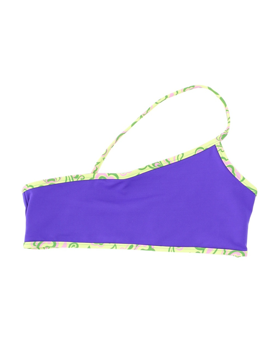 Jacquemus Purple Le Raphia 'le Haut Maillot Maio' Bikini Top In Blue