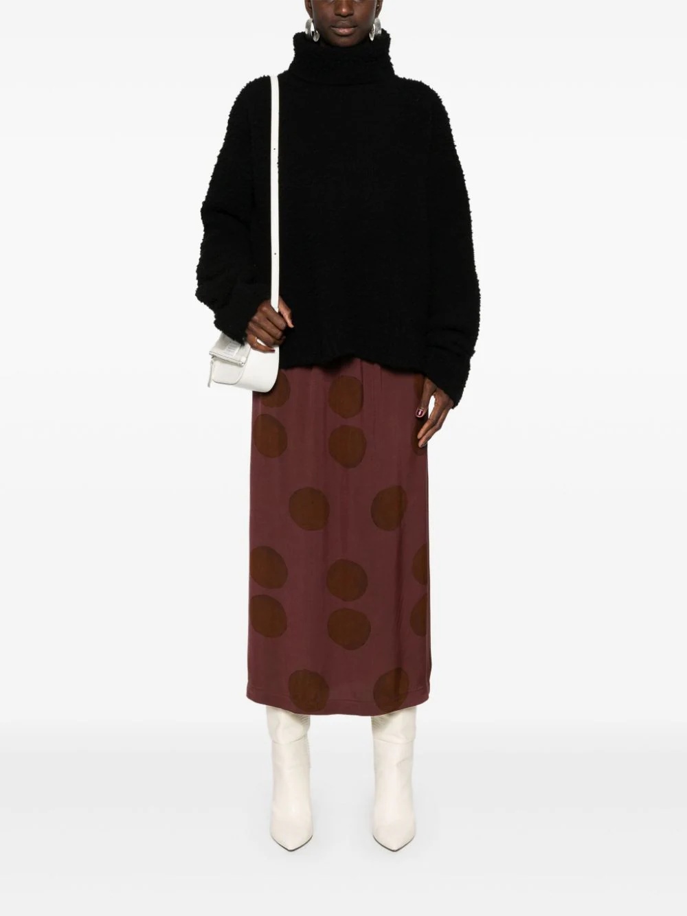 Uma Wang High Neck Top In Black