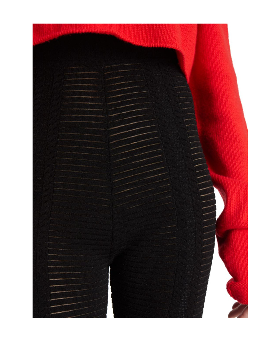 BALMAIN HIGH WAIST KNITTED LEGGINGS