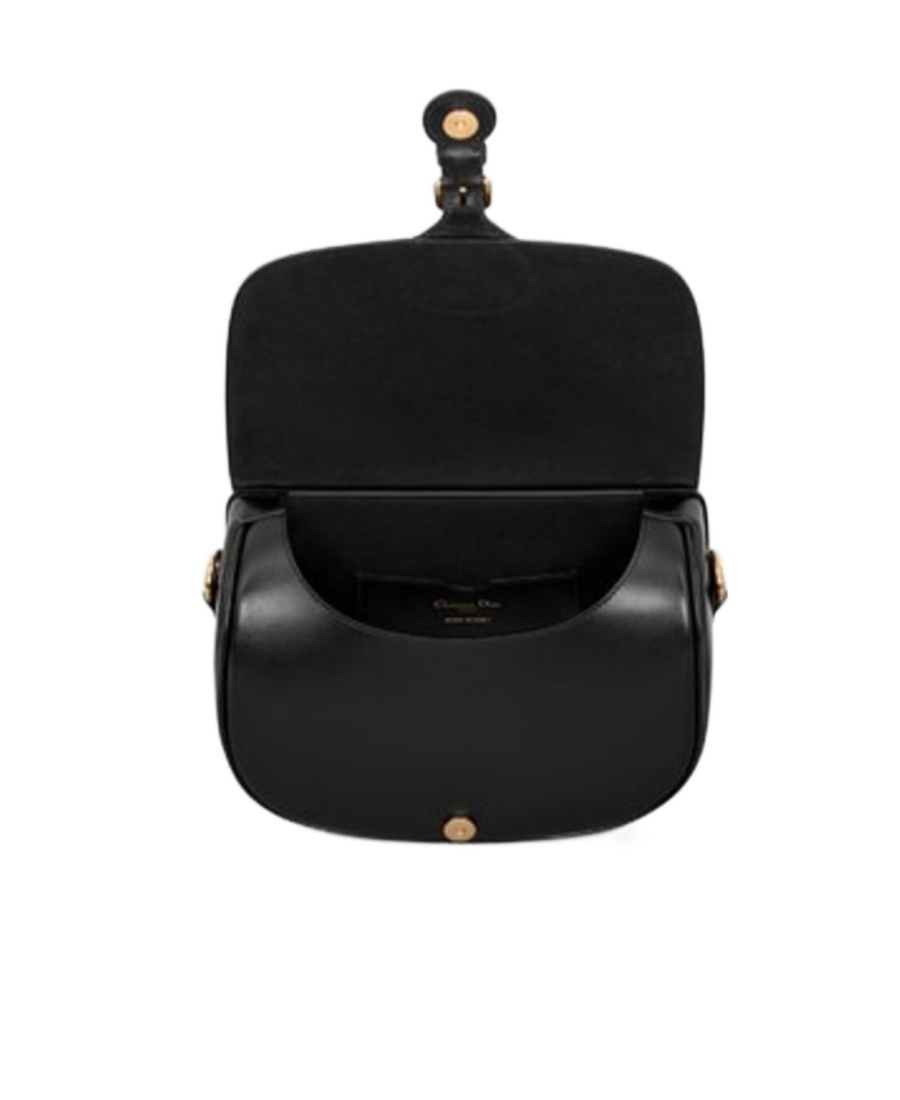 Dior Bobby Medium Glossy Cowhide Backpack In Black