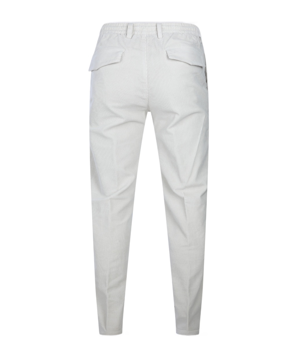 Eleventy Trousers Featuring Elastic Waistband And Pockets In White