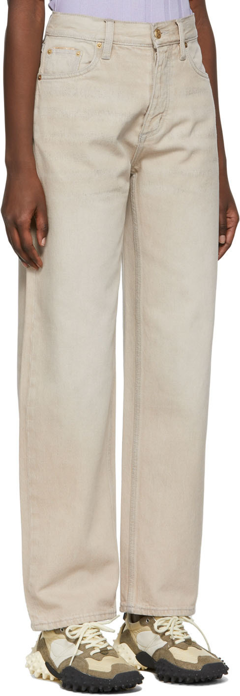 Eytys Beige Cypress Jeans In Nude