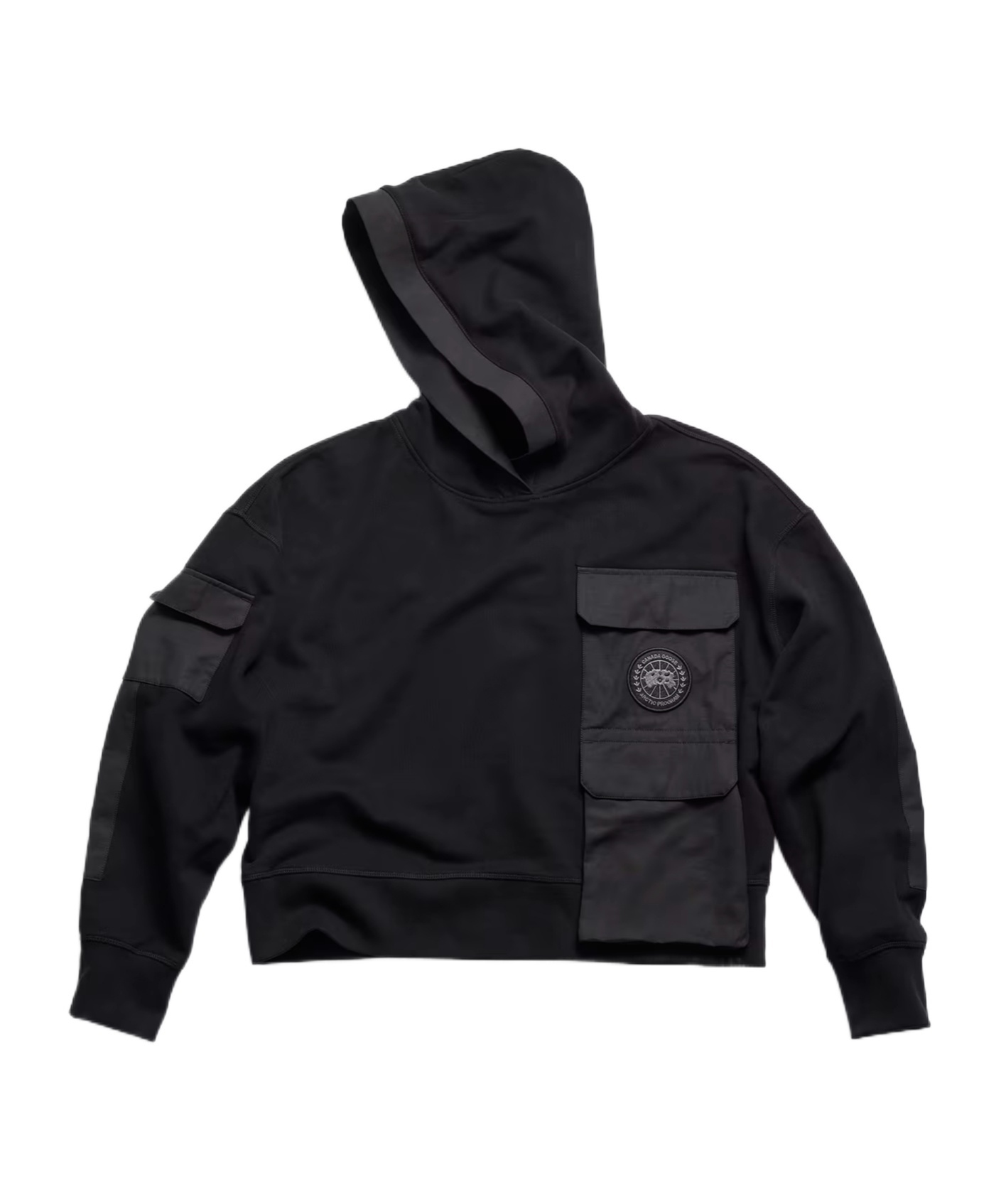 Canada Goose Black Yates Hoodie In Black