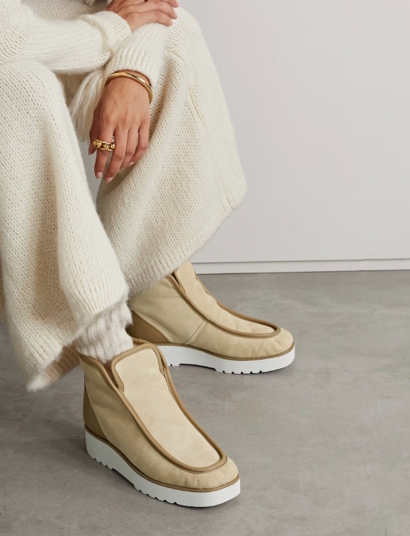 Gabriela Hearst Square Toe Ankle Boots In Brown